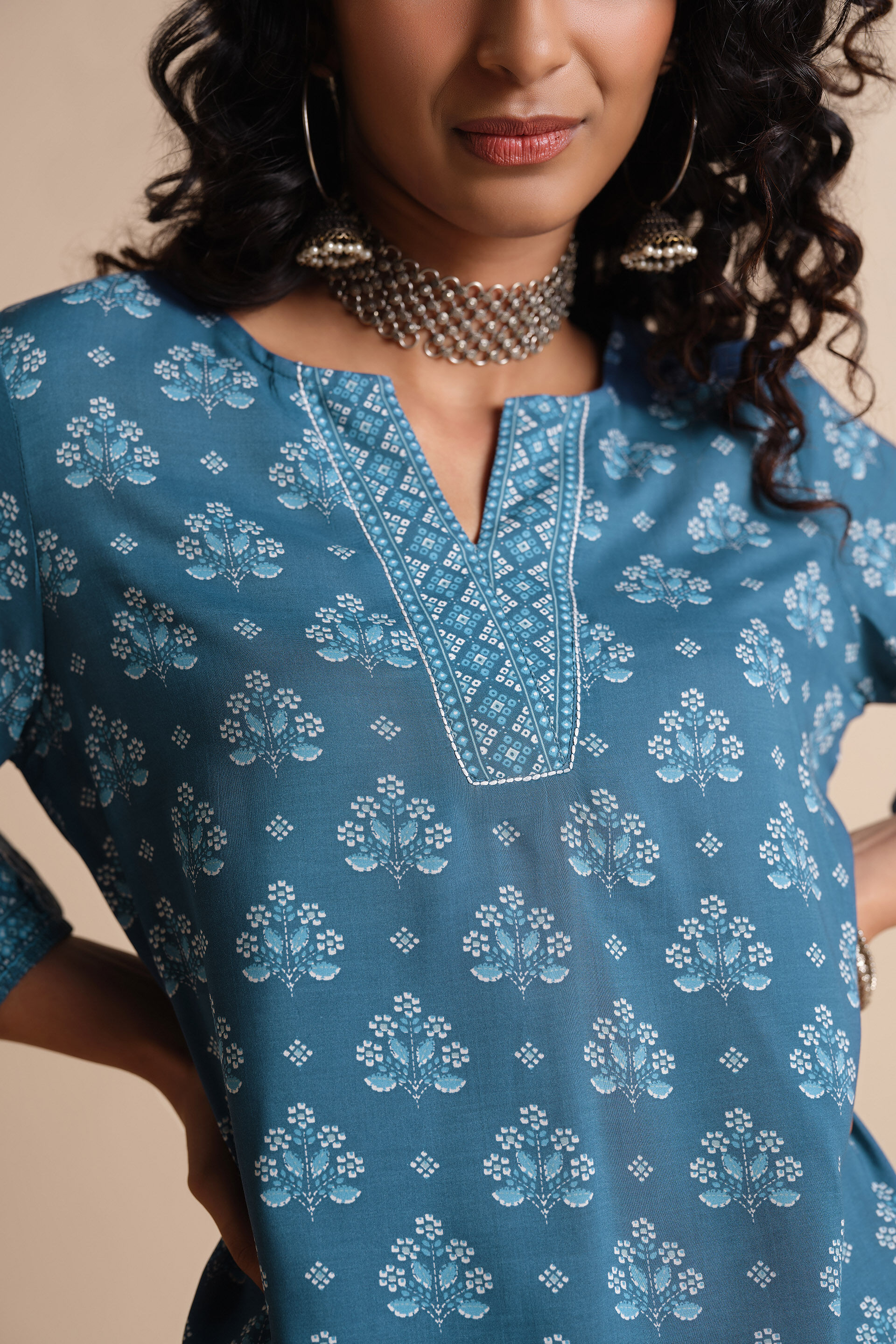 Baarish Tunic, Blue, image 4